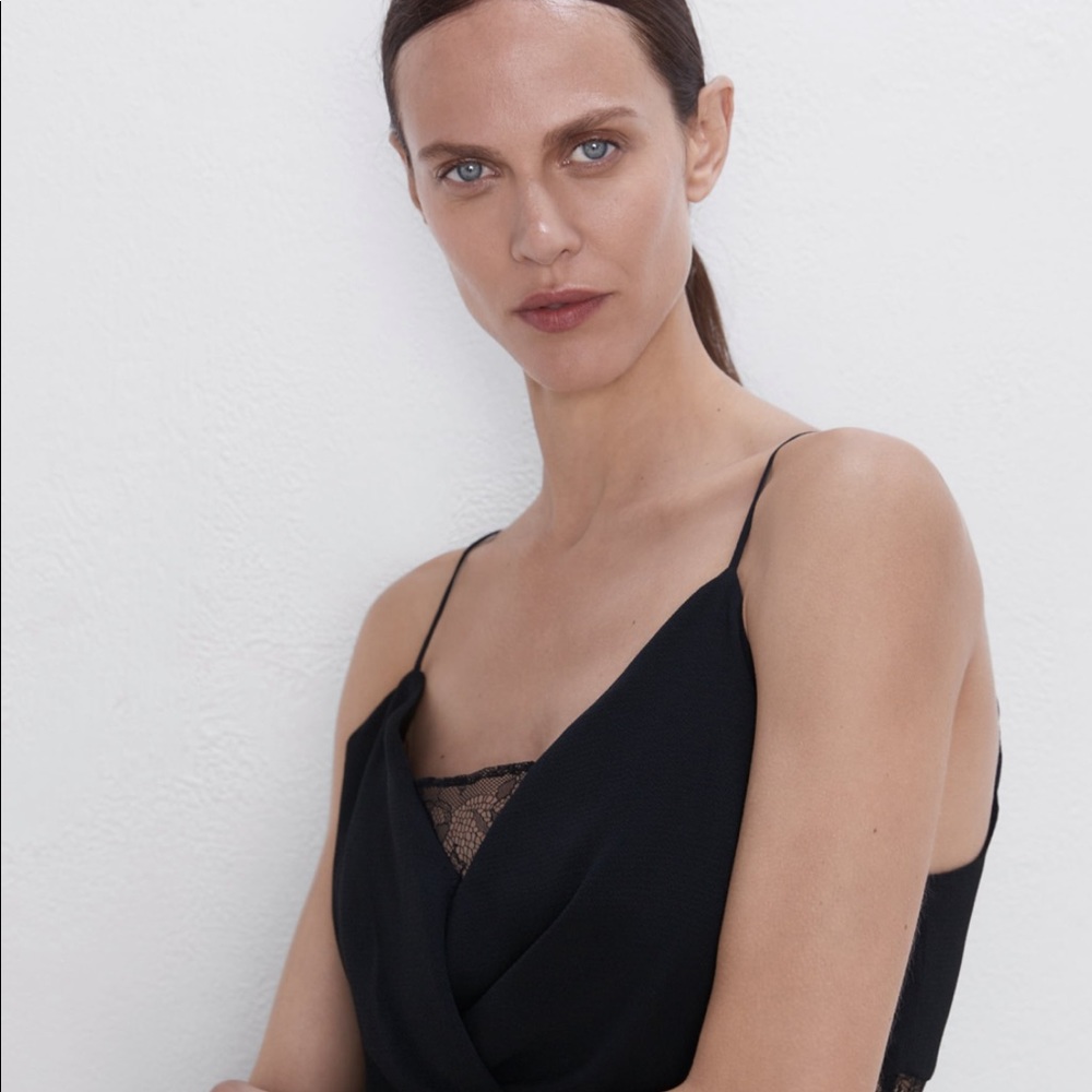 NEW!!! HP 🥳🥳🥳Zara Lace Insert Jumpsuit - Picture 2 of 16